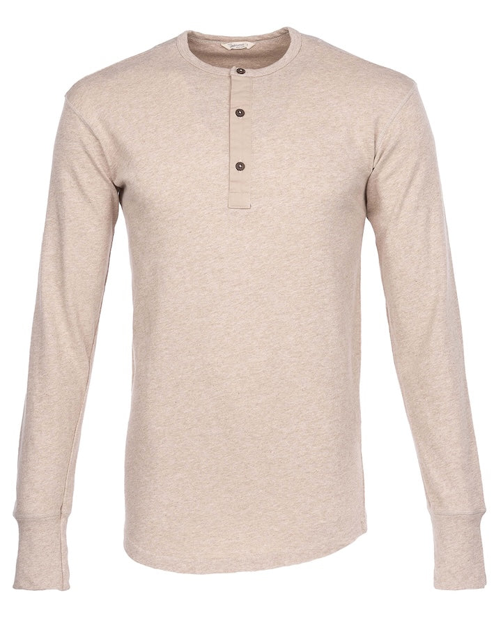 Pike Brothers 1927 Henley Shirt Long Sleeve oatmeal