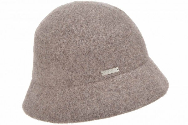 Seeberger Boiled Wool Cloche Nutria