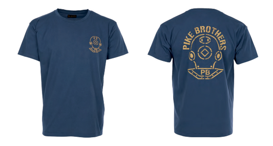 Pike Brothers 1969 Sports Tee Shirt Scuba Blue