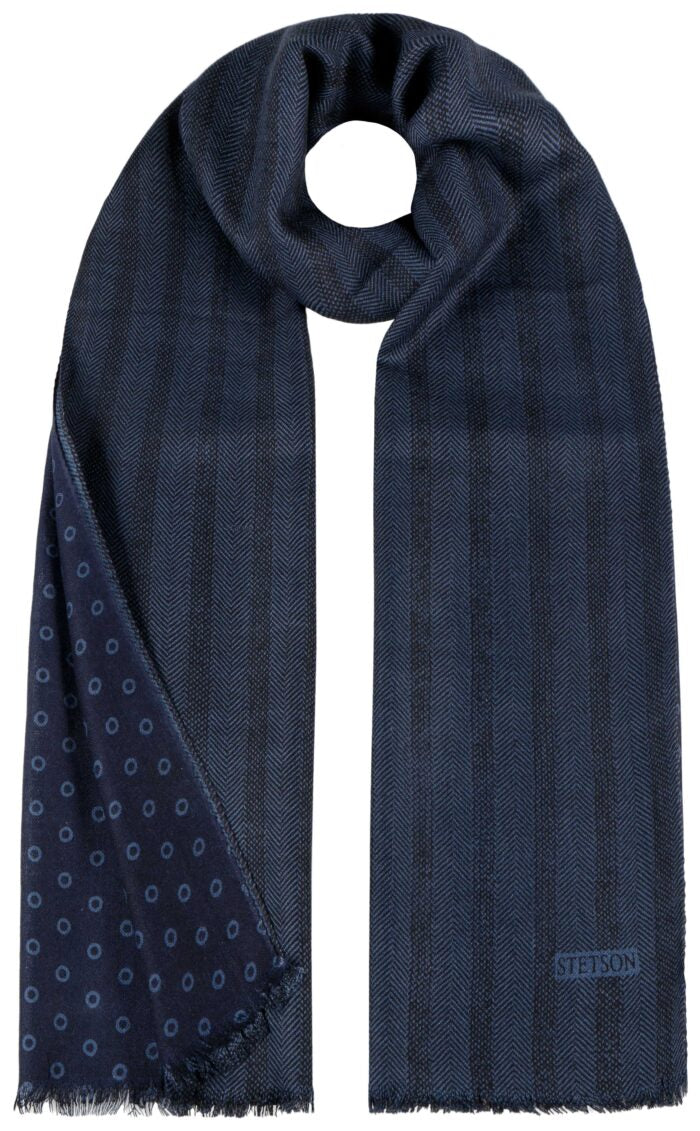 Stetson Scarf Wool Herringbone Patch 21