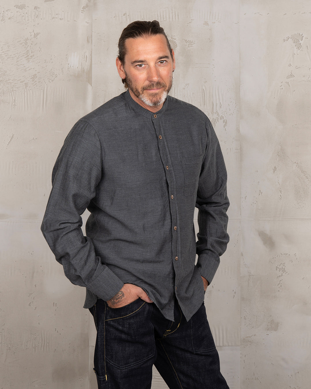 Pike Brothers 1923 Buccanoy Shirt Oldham Grey