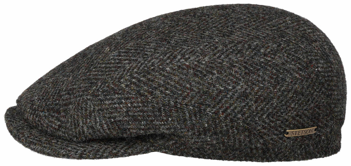 Stetson Driver Cap Herringbone Harris Tweed 334