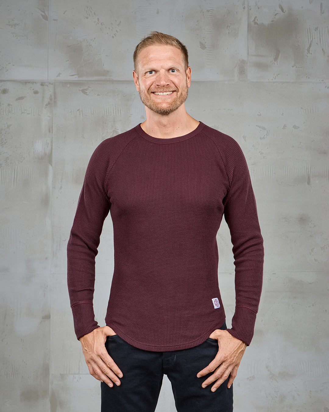 Pike Brothers 1967 Waffle Shirt Berry